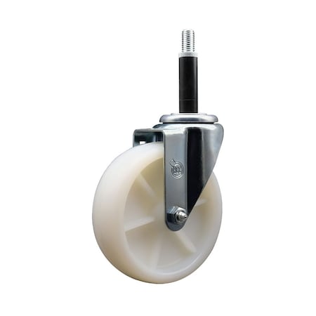 Service Caster 5'' Nylon Wheel Swivel 3/4'' Expanding Stem Caster SCC-EX20S514-NYS-34